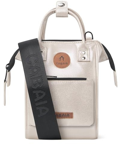 CABAIA Nano Bag 1,8L - Petit Sac Bandoulière Femme - Déperlant | Format compact · Bandoulière réglable · Poches intérieures · Tissu recyclé · Certifié Vegan