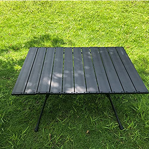 ZZBFHH Tavolo pieghevole portatile da campeggio Tavolo da picnic leggero per barbecue Tavoli da esterno Mobili da viaggio a scomparsa Tavolo turistico (stile bianco)
