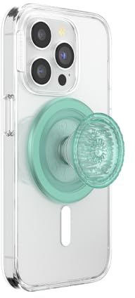 PopSockets Round Phone Grip Compatible with MagSafe, Adapter Ring Included, Phone Holder, Wireless Charging Compatible - Pool