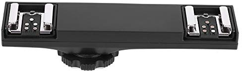 Splitter Doppio Hot Shoe, Splitter Hot Shoe per Fotocamera Reflex Fino a 3 Kg, Staffa Barra di Estensione Hot Shoe per Videocamera Reflex (Exklusiv für)