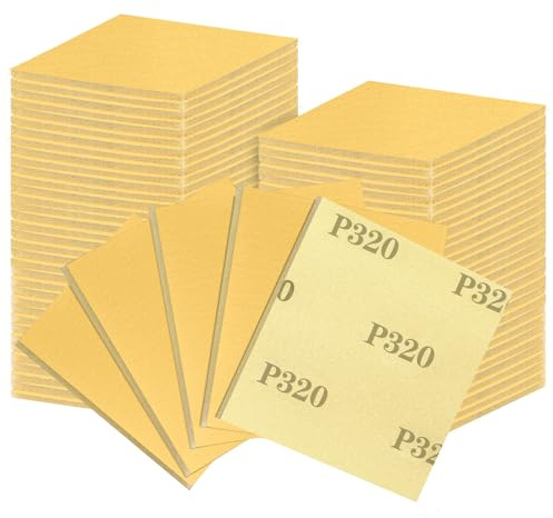 Shineboc 18PCS Éponges de Ponçage Grain 320 Papier Abrasif Sec et Humide