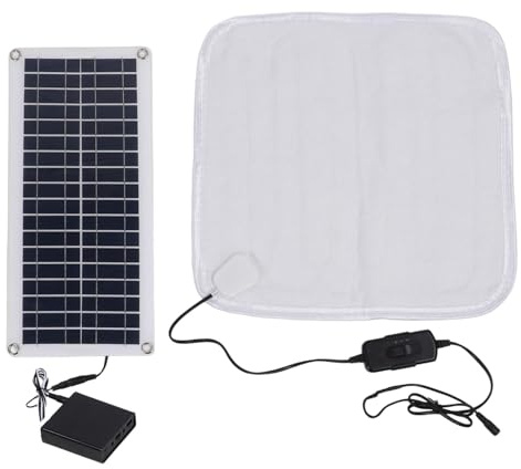 Solarbetriebene Haustierdecke – Praktische 100-W-Heizmatte Für Katzen Und Hunde, Verstellbares Wärmendes Katzenbett, Wasserdichtes Haustier-Heizkissen, Extra Warmes Thermo-Haustierkissen Für Katzen Un