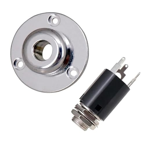 gitarrenzubehör für anfänger Bass Gitarre Ausgang Eingang End Pin Jack 6,35 Akustische Gitarre Equalizer Für EQ Preamp Buchse 6,35mm Gitarre Zubehör