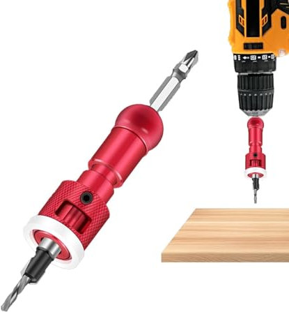 Jingyash Broca para avellanador para madera,Broca para avellanador,Broca avellanadora Herramientas de carpintería Taladro central - Brocas avellanadoras ajustables con escala y limitador para