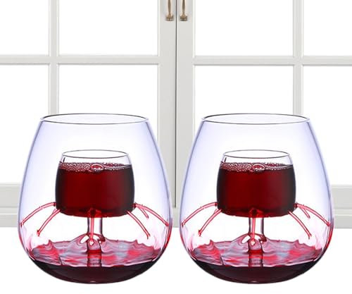 Bicchiere da vino decanter, bicchiere di vino fontana - set di bicchieri per fontana aeratrice | decanter di bicchieri da vino fondo e bicchiere per feste, casa, ufficio, hotel