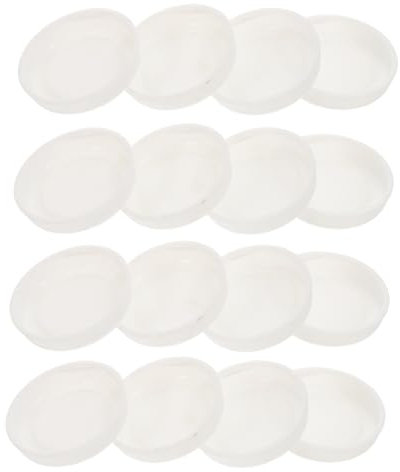 FONDOTIN 30piezas Tubo De Cartón Tapas Blancas De Plástico Para Almacenamiento De Pósters y Manualidades De Diseño Espacioso y Resistente Para Protección De Artículos Durante