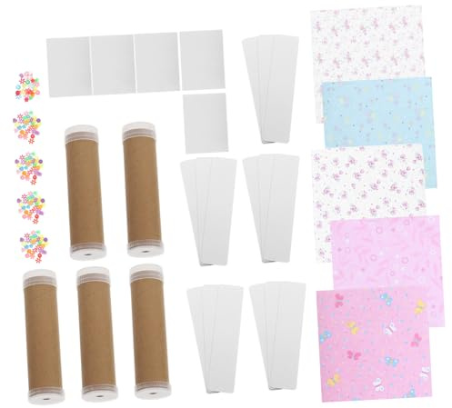Toyvian Kaleidoskop Bastelset für Kinder, 5er Set DIY Experimentierkasten zum Selbermachen Lernspielzeug für Optik Physik Kreative Handarbeit für Kita Schule Geburtstag