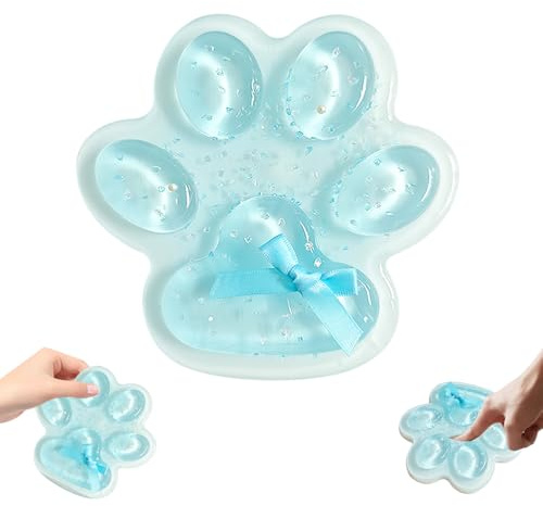 HuaMuDM Taba Katttassar Squishy Tass, Squishy Cat Paw Anti-stressbollar, Cat Paw Squeeze Toy, katttassar klämleksak, antistressleksak för vuxna