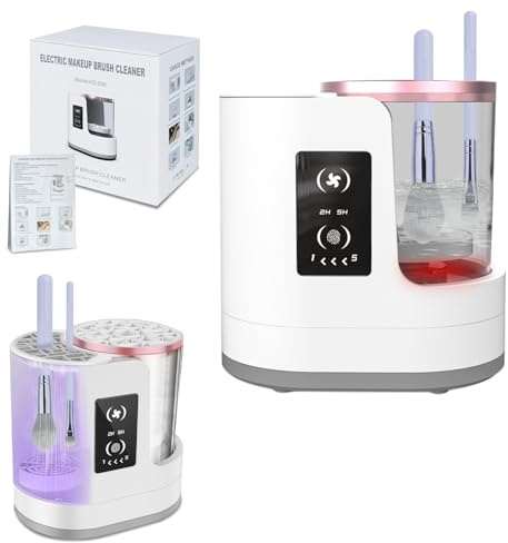 FormiPow 3 in 1 Elektrischer Automatischer Makeup Pinselreiniger & Trockner | Electric Make up Brush Cleaner pinsel Machine, Reinigung 5 min Automatischer Stop, Befreien Sie Ihre Hände
