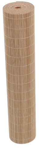 KOCKSHION Mantel Bambú Natural Cortable Antideslizante para Mesas Esterilla Resistente y Reutilizable Cubierta De Mesa De Bambú Lisa y Segura para Comedor Estilo Rústico Farmhouse