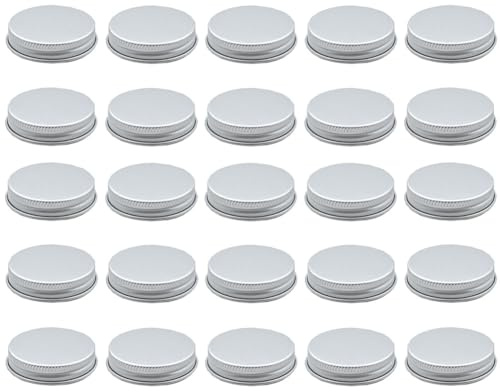 TMTGTS Tappo a vite, 25 pezzi, 56 x 11 mm, in alluminio, tappo a vite, tappo per conserve, tappi per marmellate, bevande, bottiglie di vetro, unguenti