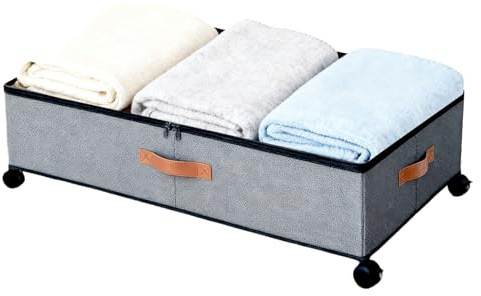 Genérico Almacenamiento Bajo La Cama Antipolvo Con Ruedas