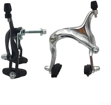 Longreach C Bremssattel Bremsen Set für verschiedene Fahrradtypen mit Aufbau (Silber-hinten)