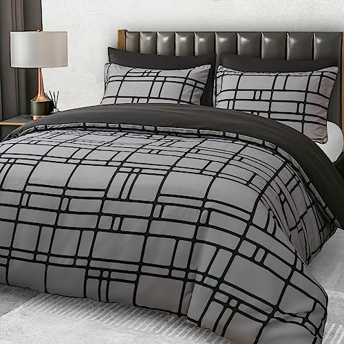 Pamposh Bettwäsche 140x200cm – 2teilig Mikrofaser Bettwäsche Set mit 1 Bettbezug 140x200 cm und 1 Kissenbezügen 65x65 cm, Weich, Atmungsaktiv, Bügelfrei, Mit Reißverschluss