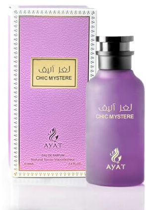 AYAT PERFUMES - Eau de Parfum 100ml - Arabian Fragrance de Dubai Pour Les Hommes et Les Femmes - EDP Oriental Parfait Pour Les Femme et Les Homme - Parfum Dubai (Chic Mystere)
