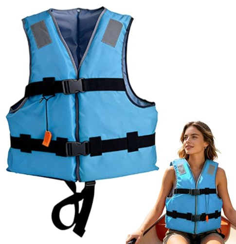 Chaleco salvavidas, dispositivos de flotación para adultos, con paquete de hidratación y silbato, tiras reflectantes, chaleco impermeable, chaleco bañador para kayak, piscina de pesca, verano, kayak