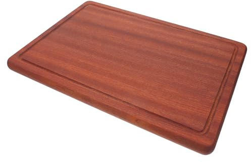 Tagliere da Cucina in Legno Massiccio 16x10, 6x0, 8 con Scanalatura