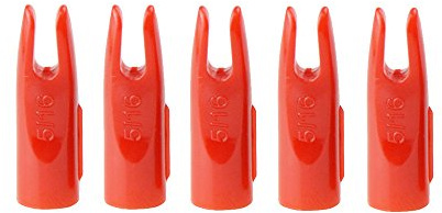 SHARROW 50pcs Encoche de Flèche 5/16 Pouce Arrow Nocks pour Tir à l'arc de Chasse (Rouge)