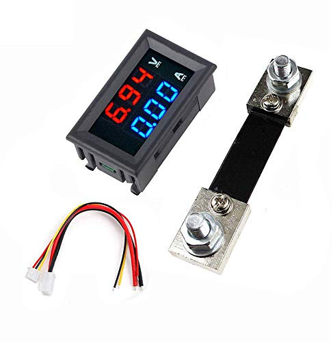 DollaTek 0.56 zoll Blau Rot Dual Led-anzeige Mini Digital Voltmeter Amperemeter DC 100V 100A Panel Amp Spannung Strom Meter Tester