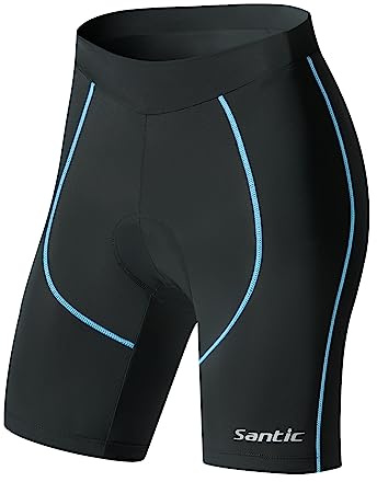 Santic Pantaloncini Ciclismo Donna Imbottiti Pantaloncini Bici Imbottiti Donna Pantaloncini Ciclista Pantaloncini Bicicletta