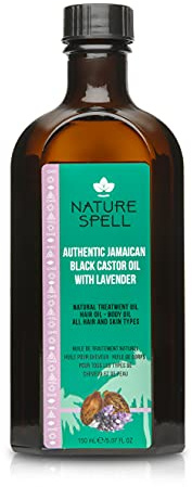 Nature Spell Jamaican Black Castor and Lavender Oil Blend for Hair and Scalp, Pre-Diluted Oil to Strengthen Roots and Smooth Strands, For All Hair Types, Vegan, 150ml