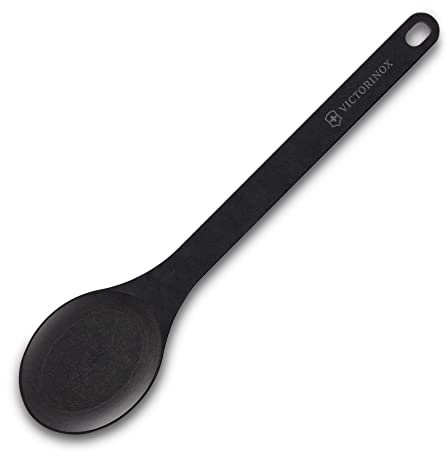 Victorinox Compact Spoon for Daily Cooking or Serving, Black, Large (7.6202.3)