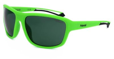 Polaroid PLD 7049/S DLD Matte Green Sunglasses Unisex Injected, Rectangular, 62