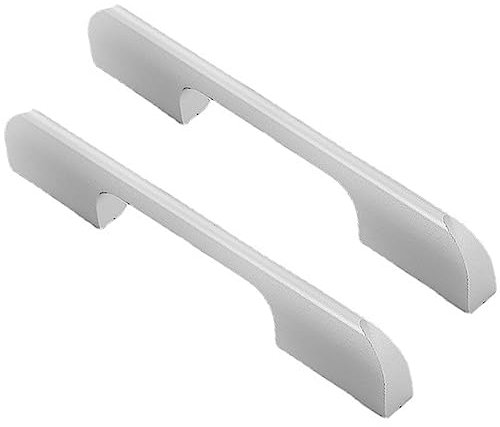 Aluminiumlegierung Möbelgriffe Relinggriffe Knöpfe Schubladengriffe Türgriffe Küchengriff Kleiderschrank Schrankgriffe Mattes Silber 2 Stück (Hole distance 160mm)