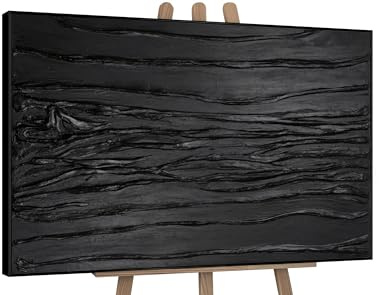 YS-Art XXL Abstrakt Acrylbild auf Leinwand Samt handgemalte Minimalismus