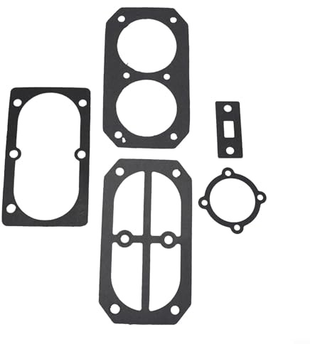 Arandelas de juntas de placa de válvula para compresor de aire, juego de culata de base de plástico de 5 piezas, se adapta al compresor 2070