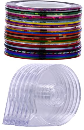 HONMEET Nail Art Coils Stripping Tape Lines Diy Manicure Accessories for Occasions