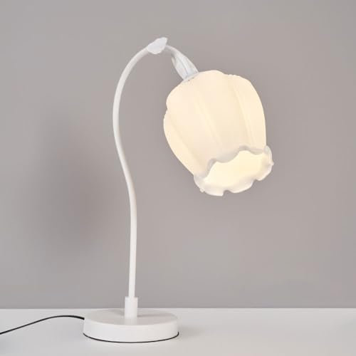 Soffione doccia Lampada da tavolo in vetro Fiore Comodino Lampada da scrivania Lampada da comodino moderna floreale Luci da lettura Lampade da tavolo Illuminazione da lavoro per camera da letto Camera