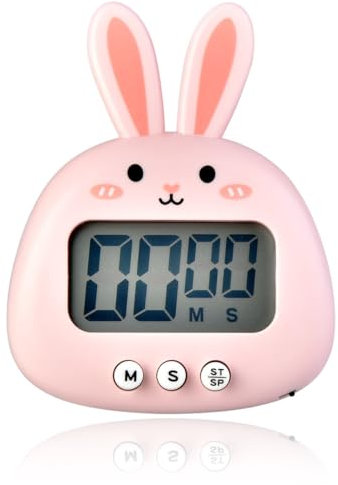 WUSJCOF 1 Stück Digitaler Küchentimer, Eieruhr, Magnetischer Kurzzeitwecker, Stoppuhr Für Kinder, Mit Klappbarem Ständer Und Display, Geeignet Zum Kochen, Backen, Sport, Lernen