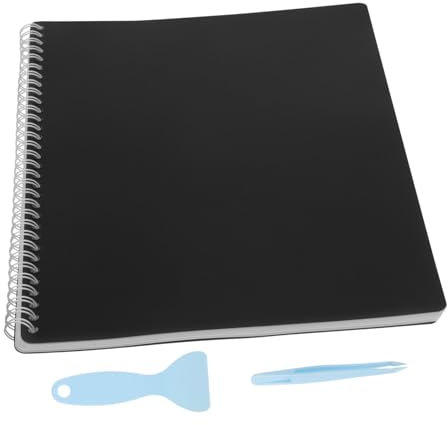 UKCOCO Reusable Sticker Book Collecting Album Sticker Organizer for Ample Pages Tools Included for and Display for Collecting and Organizing