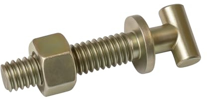 Bullone per Giunto Ponteggio Edile, Made in Italy - Tropicalizzato Antiruggine per Costruzioni e Cantieri Kit Ricambio Completo con Perno, Rondella e Bullone (50pezzi)