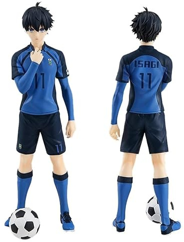 Skynomad Anime Blue Lock Football Action Figurine - Statue da collezione in PVC di Bachira, Nagi, Isagi e Rin | Figure dettagliate di anime di calcio per fan, collezionisti di manga e decorazioni per
