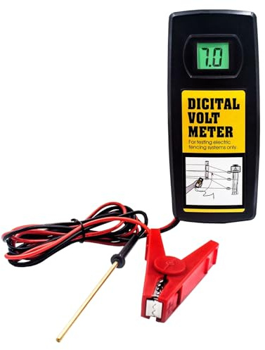 Probador de Cercas, Digital Probador de Valla Eléctrica Sin Contacto para Verificar el Voltaje 200-9900 V Probador de Voltaje Inalámbrico con Pantalla LCD para Probar el Voltaje de Cerca Electrónica