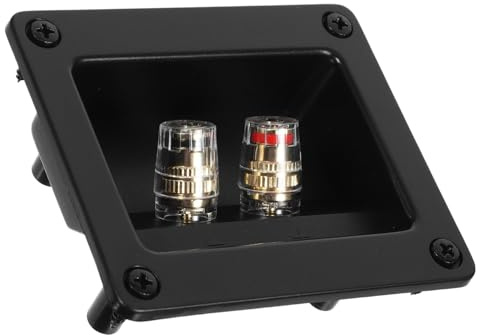HONMEET Morsettiera per Casse Acustiche Vie in Plastica Elegante con Connettore Vite per Terminale Diffusore Installazione Semplice e Trasmissione Audio Stabile per Impianti Home Theater