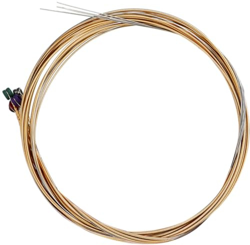 Cuerdas para Guitarra Acústica A720 de Acero Inoxidable, 1 Juego | Alta Dureza, Recubrimiento Anticorrosión, Bricolaje Sencillo, Acabado Duradero, Instalación DIY y Listo