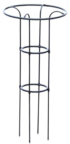 SUIOPPYUW Treillis métallique pour plantes grimpantes, idéal pour les rosiers et les tomates. Convient à Pour tous types de jardiniers. Convient Pour aux pots de fleurs 25 cm, Noir, 100 cm