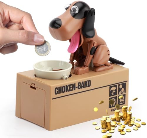 Kinfezlon Spardose Hund Frisst Geld, Hungriger Hund Spardose, Hungry Dog Sparschwein, Hundesparschwein, Hungrige Sparsch Kinder Spardoses Dog Frisst Geld, EIN Neues Sparschwein für Mädchen Jungen