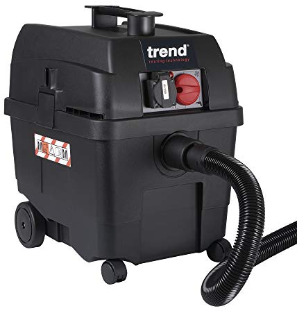 Trend M-Class Wet & Dry Dust Extractor, Auto-Start, Power Take Off | Designed For Wet And Dry Site Cleanup With Auto-Start Control, 1400W Power And M-Class Filtration, T35A