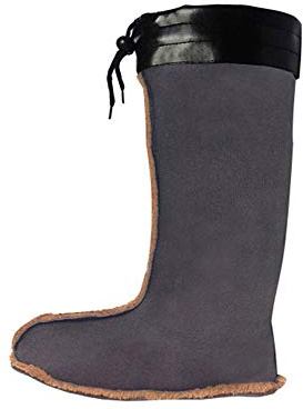 Insun Unisex Calze Termiche per Stivali Scarpe Interne per Stivali in Gomma 1 Paia nero 2 altezza 35cm 43 EU