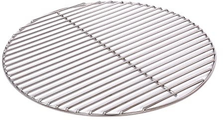 Massiver Grillrost Ø 54 cm aus Edelstahl rostfrei und elektropoliert 6 mm für Grill rund, Kugelgrill, Feuerschalen Grillschalen Rundgrill