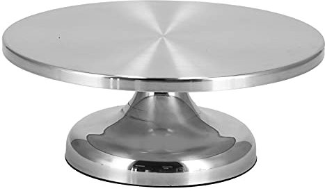 EVTSCAN Alzata per torta girevole da 30 cm in lega di alluminio antiscivolo Giradischi per torta girevole Accessorio per la cottura della cucina
