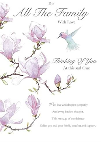 For all the Family With Love - Thinking of You at This Sad Time - Sympathy Card