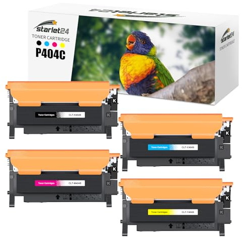 Starlet24 4X CLT-P404C P404C Toner Kompatibel für Samsung C480W CLT-404S | CLT-K404S CLT-M404S CLT-Y404S CLT-C404S Toner für Xpress SL C480W C480FW C430W C480FN C480 C430 C48X C43X