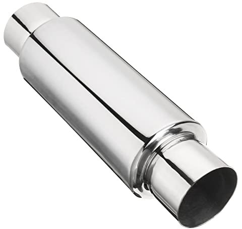 Schalldämpfer Auto Styling Auspuff Schalldämpfer Resonator Edelstahl Universal 63mm/2.5inch Auspuffblende