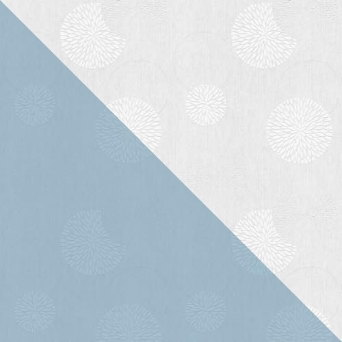 Papier peint floral Profhome 321311-GU papier peint intissé à peindre texturé avec un dessin floral mat blanc 26,5 m2