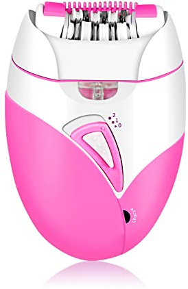 Epilierer Gesichts, Kabelloser Elektrischer Gesichtsepilierer zur Haarentfernung, Epilierer Damen und Bikini Trimmer, Wiederaufladbarer, Abnehmbarer Kopf, Muttertagsgeschenk (Rosa)